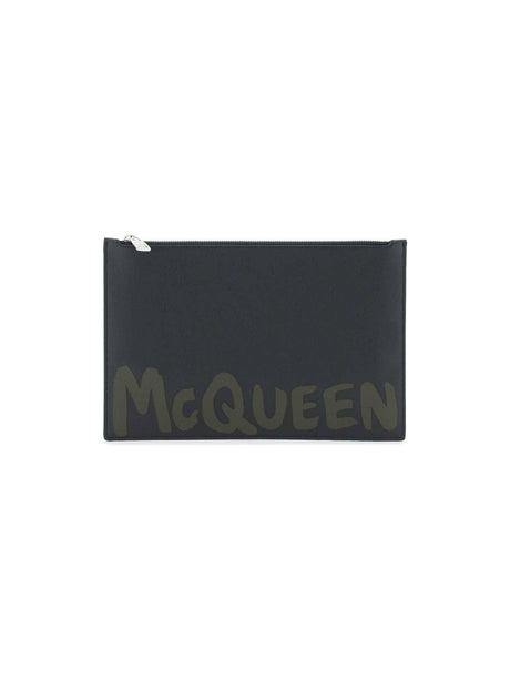 ALEXANDER MCQUEEN-Graffiti Flat Pouch-JOHN JULIA