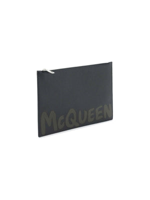 ALEXANDER MCQUEEN-Graffiti Flat Pouch-JOHN JULIA