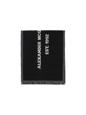 McQueen Graffiti Wool Oversized Scarf