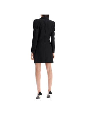 Jacket-Style Grain De Poudre Dress-Alexander McQueen-JOHN JULIA