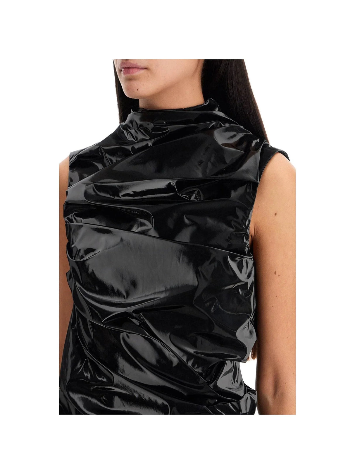 Laminated Jersey Dress