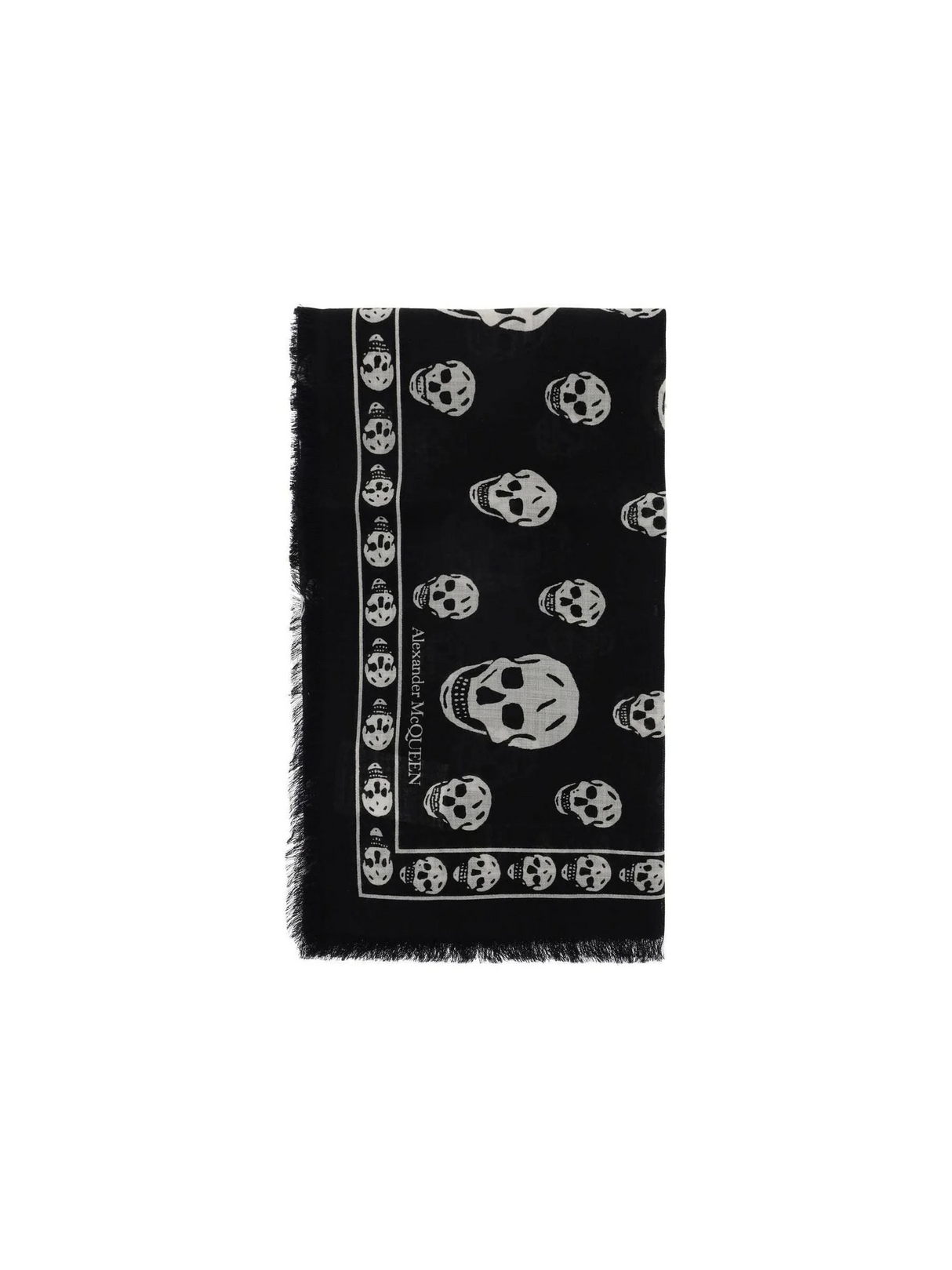 Light Wool Skull Scarf ALEXANDER MCQUEEN JOHN JULIA.