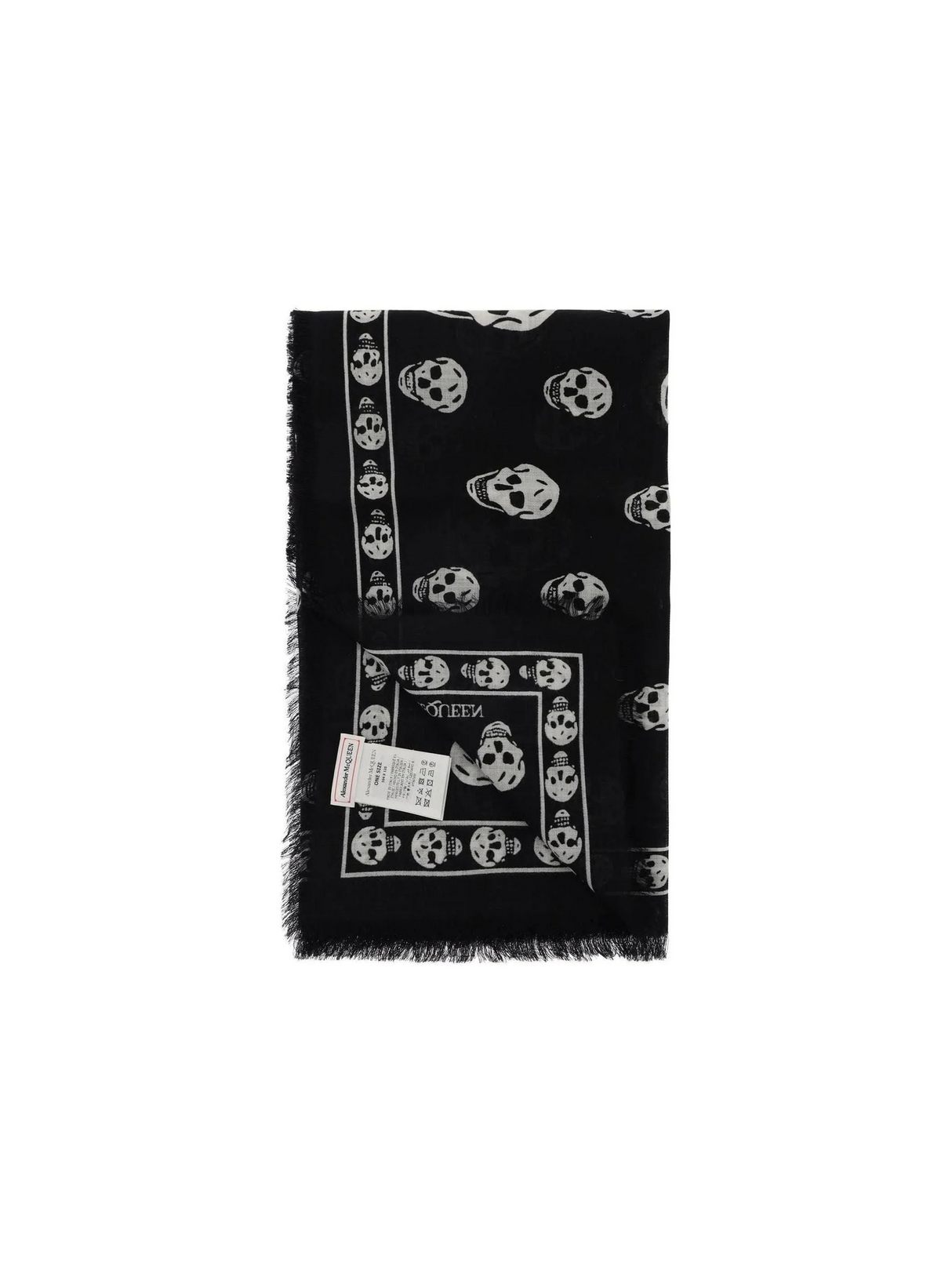 Light Wool Skull Scarf ALEXANDER MCQUEEN JOHN JULIA.