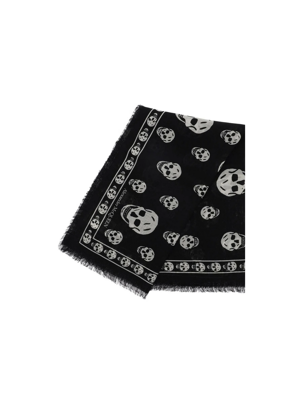 Light Wool Skull Scarf ALEXANDER MCQUEEN JOHN JULIA.