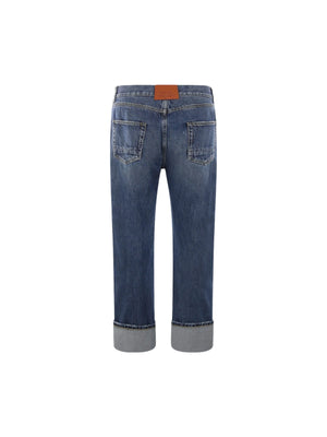 Loose-fit Denim Jeans-ALEXANDER MCQUEEN-JOHN JULIA