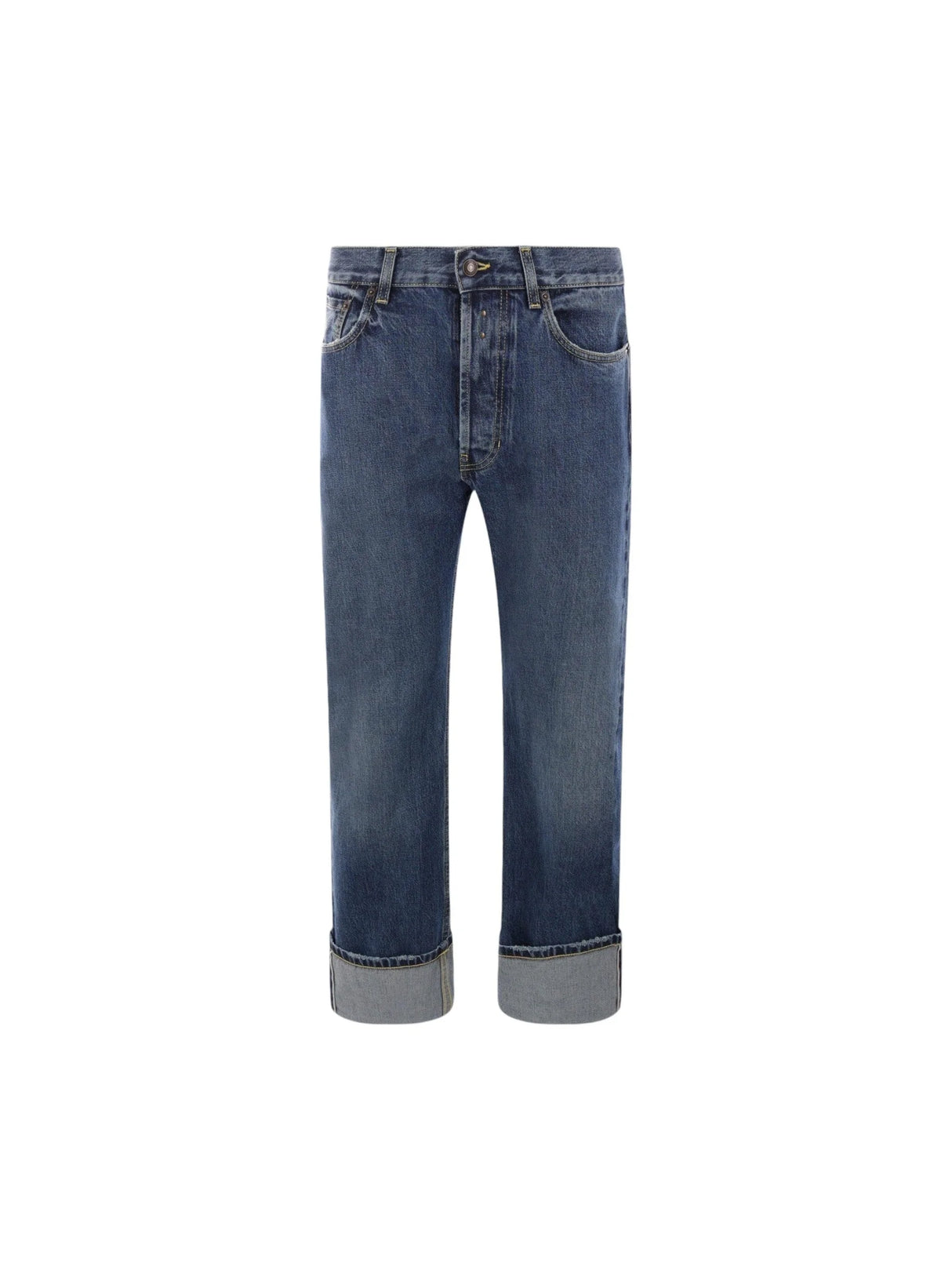 Loose-fit Denim Jeans-ALEXANDER MCQUEEN-JOHN JULIA