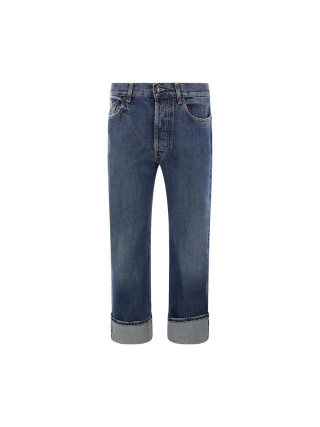 Loose-fit Denim Jeans-ALEXANDER MCQUEEN-JOHN JULIA