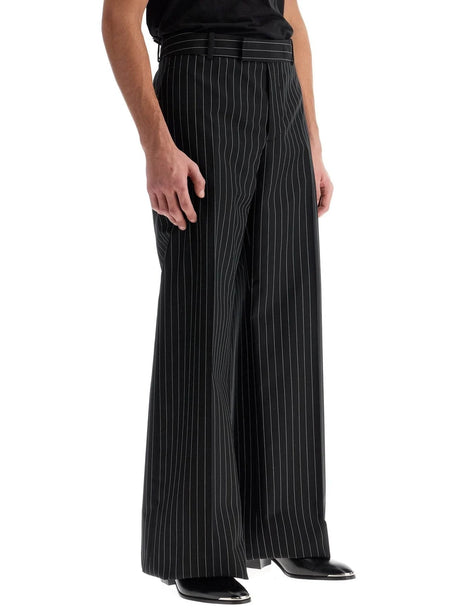 Low-waisted Pinstripe