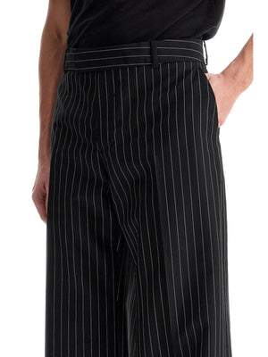 Low-waisted Pinstripe