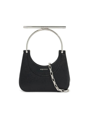 Mini Cross-Bar Leather Handbag-Alexander McQueen-JOHN JULIA