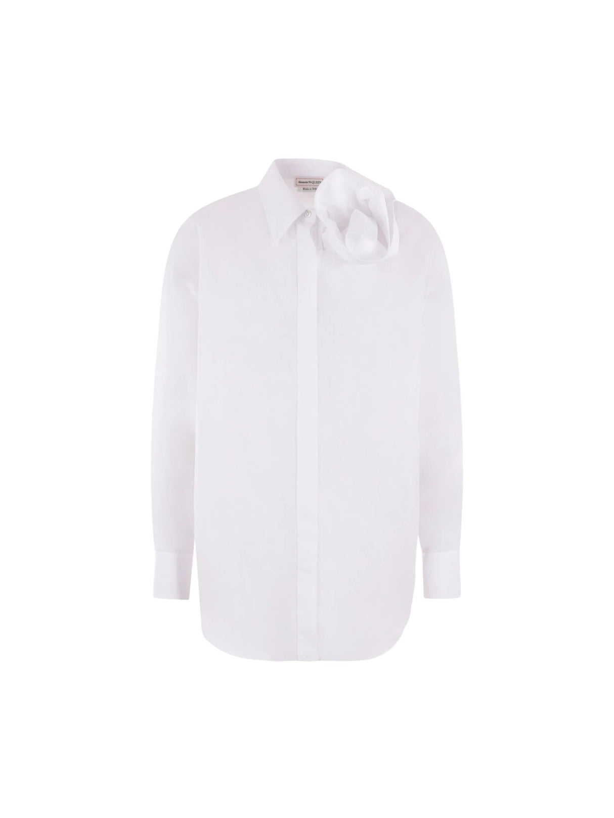 Orchid Poplin Shirt-ALEXANDER MCQUEEN-JOHN JULIA