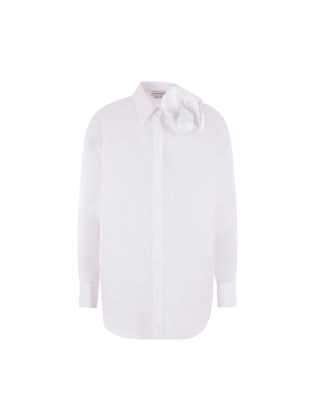 Orchid Poplin Shirt-ALEXANDER MCQUEEN-JOHN JULIA