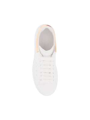 ALEXANDER MCQUEEN-Oversize Leather Sneakers With Laminated Heel-JOHN JULIA