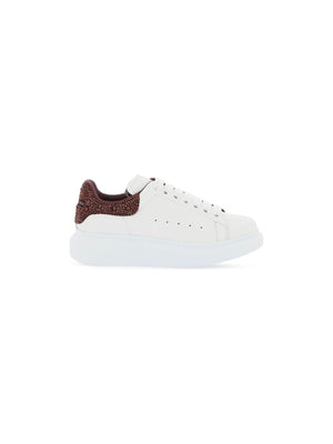 ALEXANDER MCQUEEN-Oversized Leather Sneakers Crystals-JOHN JULIA