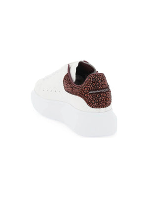 ALEXANDER MCQUEEN-Oversized Leather Sneakers Crystals-JOHN JULIA