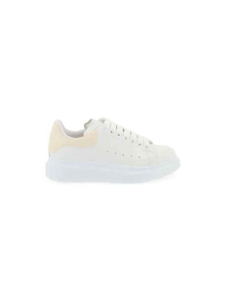 Alexander White Primerose McQueen Oversized Leather Sneakers ALEXANDER MCQUEEN JOHN JULIA.