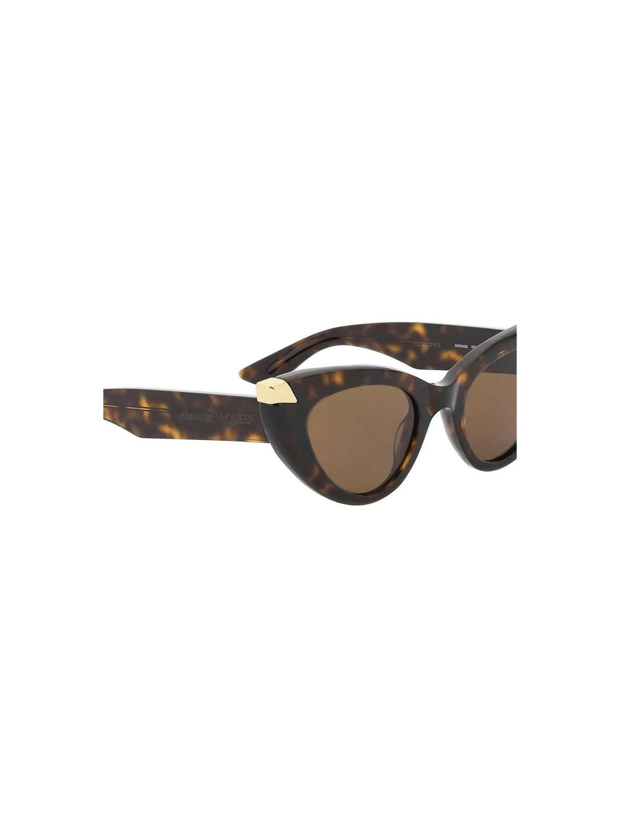 Punk Rivet Cat-Eye Sunglasses in Havana/Brown ALEXANDER MCQUEEN JOHN JULIA.