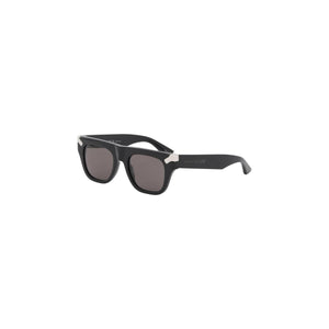 Punk Rivet Square Sunglasses in Black/Smoke ALEXANDER MCQUEEN JOHN JULIA.