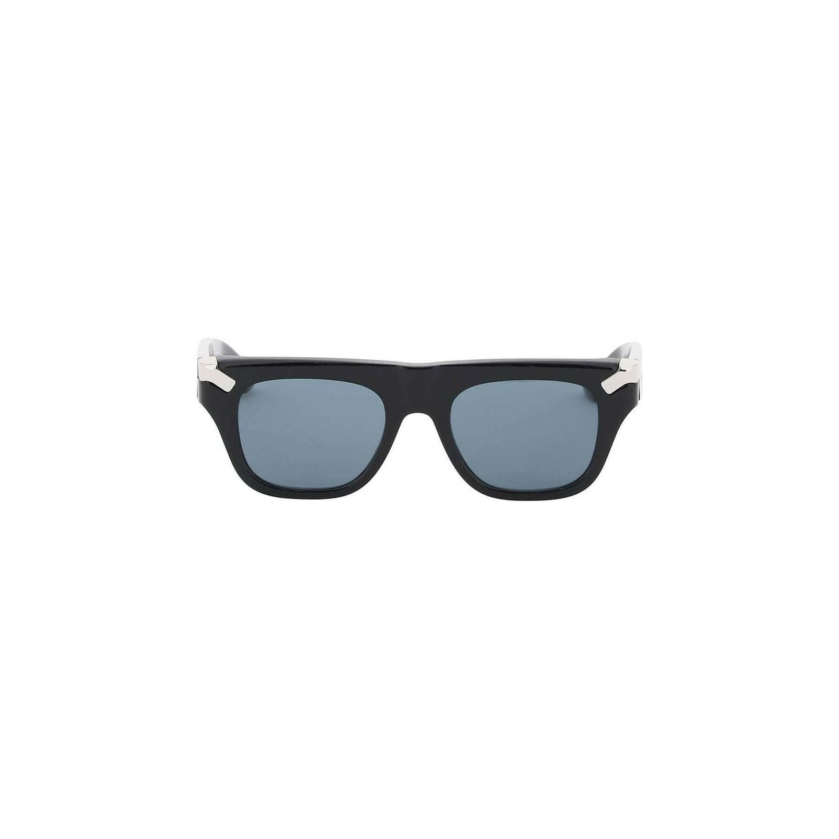 Punk Rivet Square Sunglasses in Black/Blue ALEXANDER MCQUEEN JOHN JULIA.