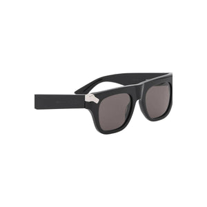 Punk Rivet Square Sunglasses in Black/Smoke ALEXANDER MCQUEEN JOHN JULIA.