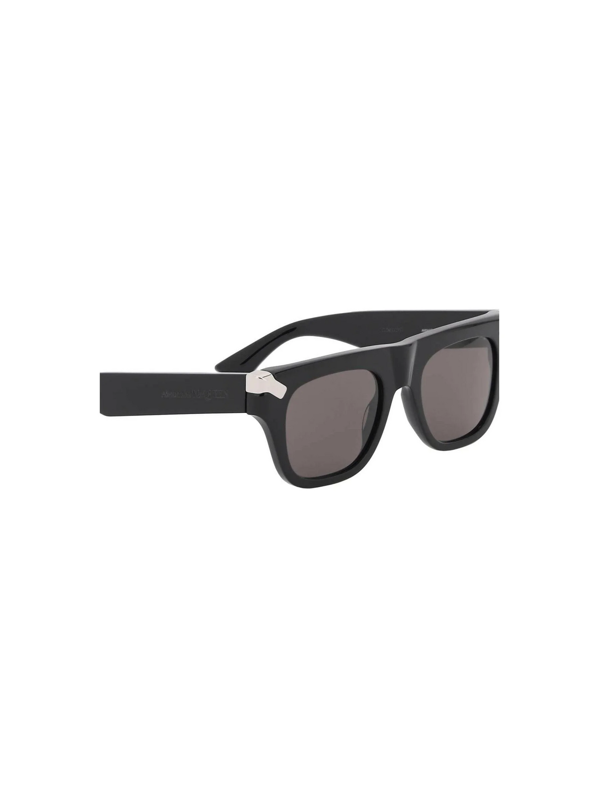 Punk Rivet Square Sunglasses in Black/Smoke ALEXANDER MCQUEEN JOHN JULIA.