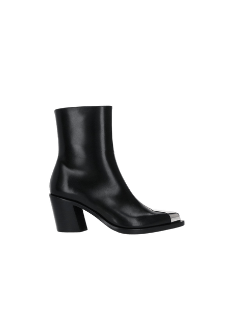 Punk Smooth Leather Western Boots-ALEXANDER MCQUEEN-JOHN JULIA