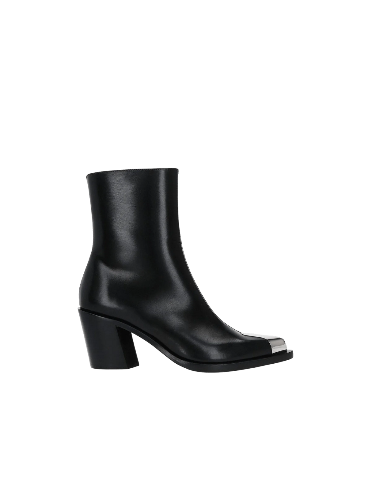 Punk Smooth Leather Western Boots-ALEXANDER MCQUEEN-JOHN JULIA