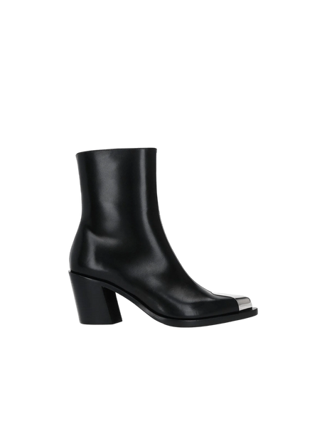 Punk Smooth Leather Western Boots-ALEXANDER MCQUEEN-JOHN JULIA