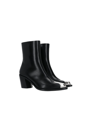 Punk Smooth Leather Western Boots-ALEXANDER MCQUEEN-JOHN JULIA