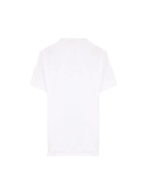 Reflected Logo Printed T-shirt-ALEXANDER MCQUEEN-JOHN JULIA