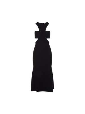 Ribbed Knit Sleeveless Dress-Alexander McQueen-JOHN JULIA