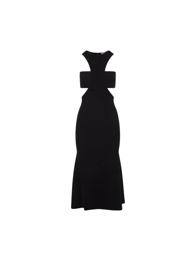 Ribbed Knit Sleeveless Dress-Alexander McQueen-JOHN JULIA