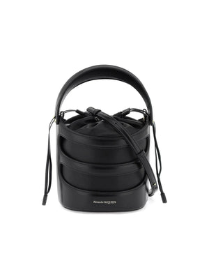 Black Rise Leather Bucket Bag ALEXANDER MCQUEEN JOHN JULIA.