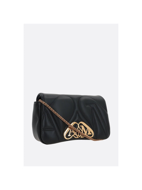 Seal Mini Quilted Nappa Shoulder Bag-ALEXANDER McQUEEN-JOHN JULIA