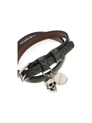 Skull Double Wrap Bracelet ALEXANDER MCQUEEN JOHN JULIA.