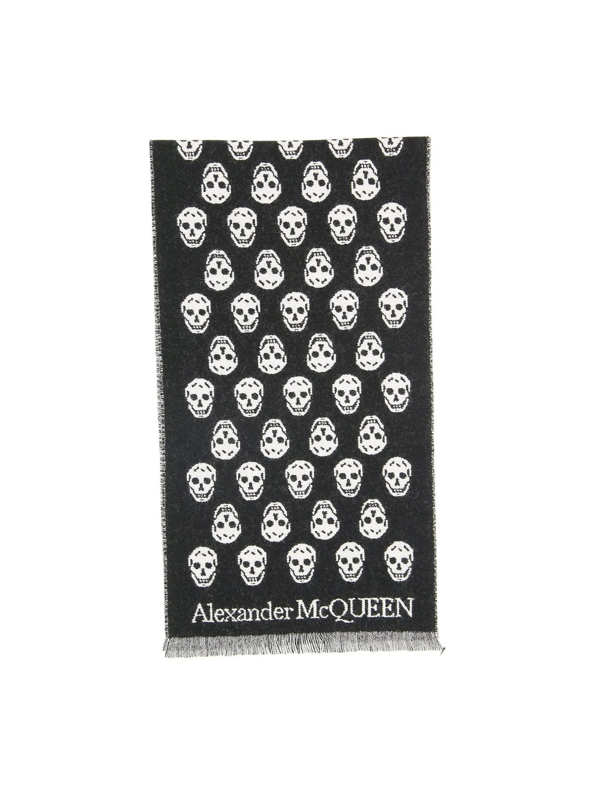 Skull Reversible Wool Scarf - OS - Men > Accessories > Scarves hats and gloves > Scarves