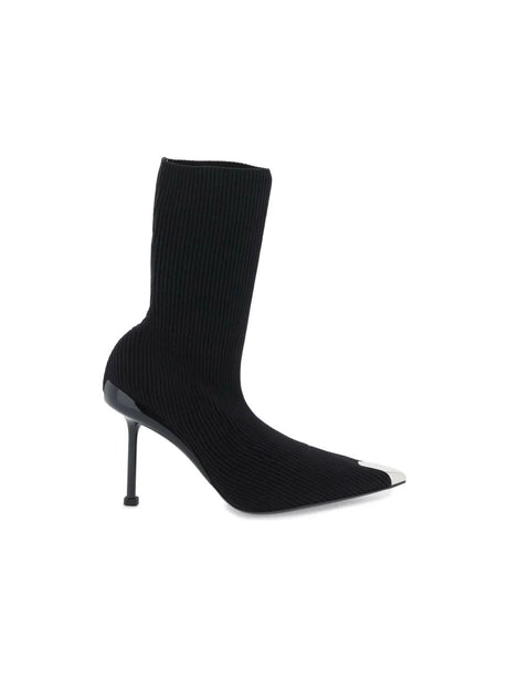 Knit Slash Ankle Boots ALEXANDER MCQUEEN JOHN JULIA.