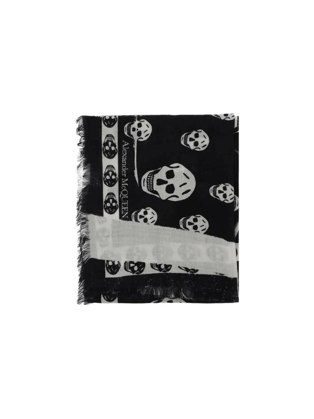 Slashed Skull Scarf ALEXANDER MCQUEEN JOHN JULIA.