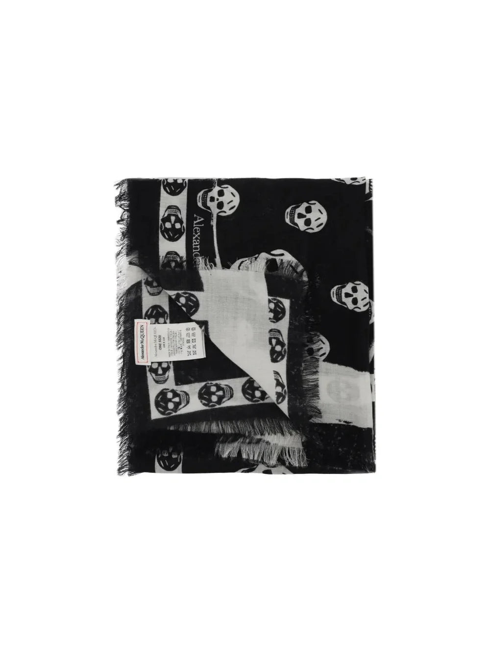 Slashed Skull Scarf ALEXANDER MCQUEEN JOHN JULIA.