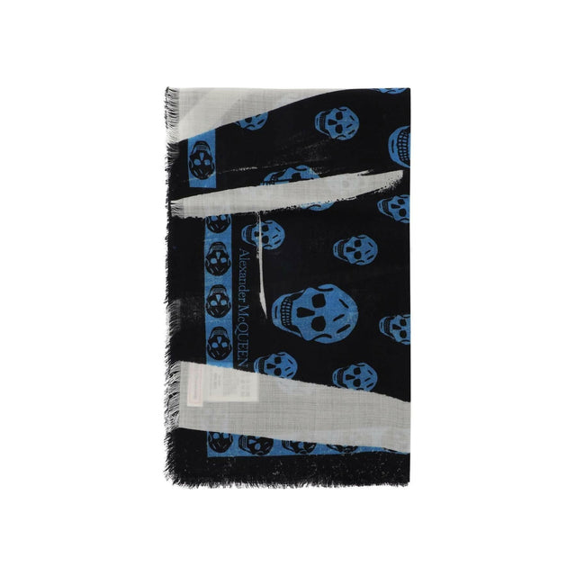 Slashed Skull Scarf ALEXANDER MCQUEEN JOHN JULIA.