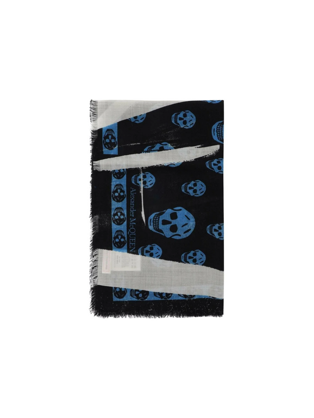 Slashed Skull Scarf ALEXANDER MCQUEEN JOHN JULIA.