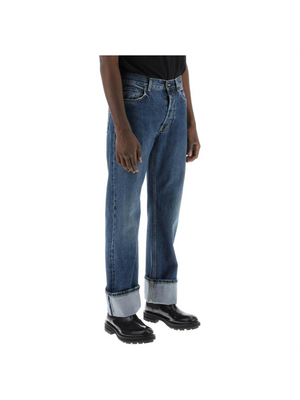 Straight-Fit Jeans In Selvedge Denim ALEXANDER MCQUEEN JOHN JULIA.