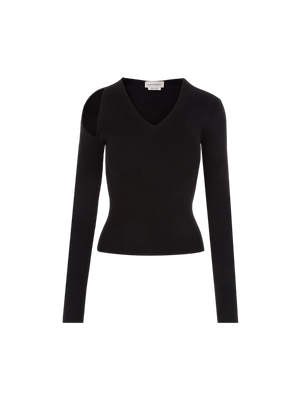 Stretch Wool Sweater-ALEXANDER MCQUEEN-JOHN JULIA