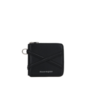 The Harness Smooth Leather Compact Wallet-ALEXANDER MCQUEEN-JOHN JULIA