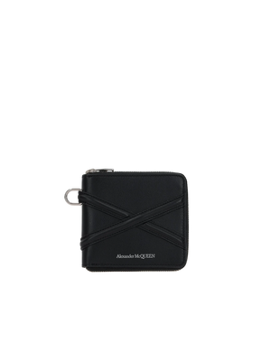 The Harness Smooth Leather Compact Wallet-ALEXANDER MCQUEEN-JOHN JULIA