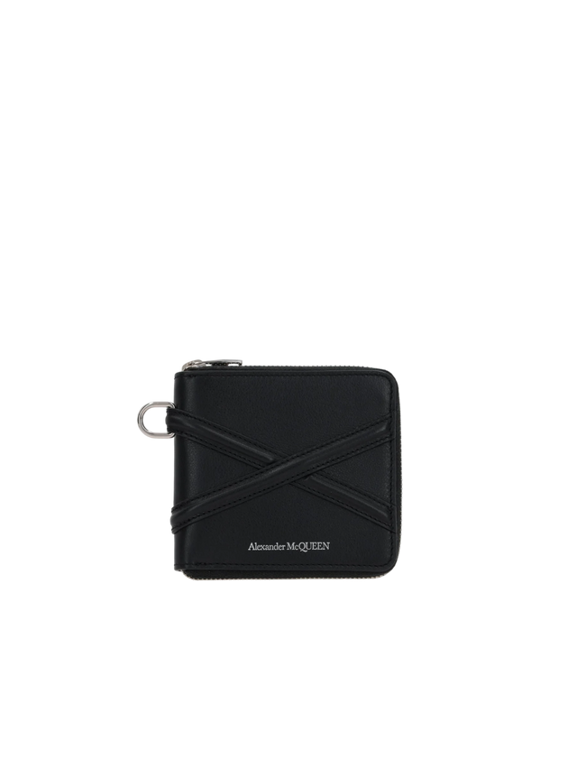 The Harness Smooth Leather Compact Wallet-ALEXANDER MCQUEEN-JOHN JULIA