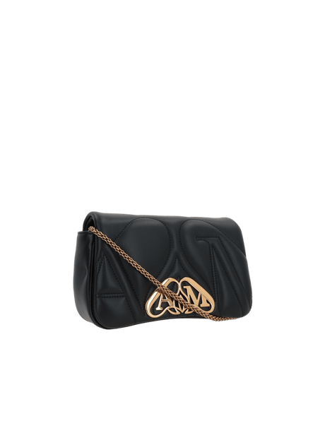 The Seal Mini Quilted Nappa Shoulder Bag-ALEXANDER MCQUEEN-JOHN JULIA