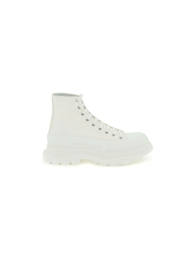 ALEXANDER MCQUEEN-Tread Slick Canvas Boots-JOHN JULIA