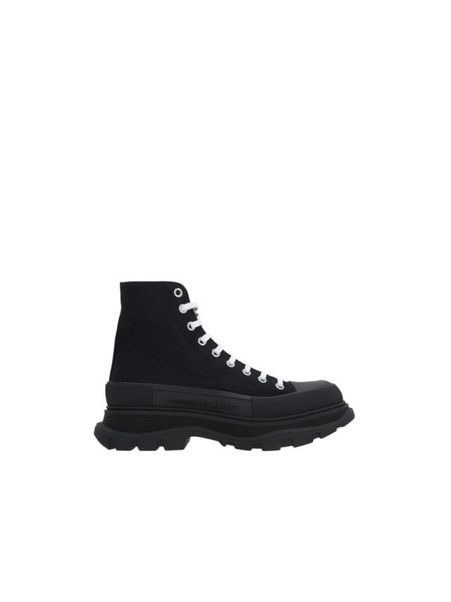 Tread Slick Canvas High-top Sneakers-ALEXANDER MCQUEEN-JOHN JULIA