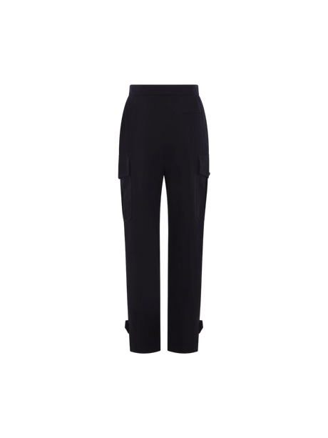 Twill Tailored Wool Pants-Alexander McQueen-JOHN JULIA